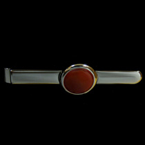 Зажим для галстука “Button” с круглой вставкой Dalvey 696
